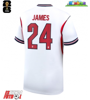 Inglaterra Reece James #24 Primera Equipación Mundial 2026 Manga Corta